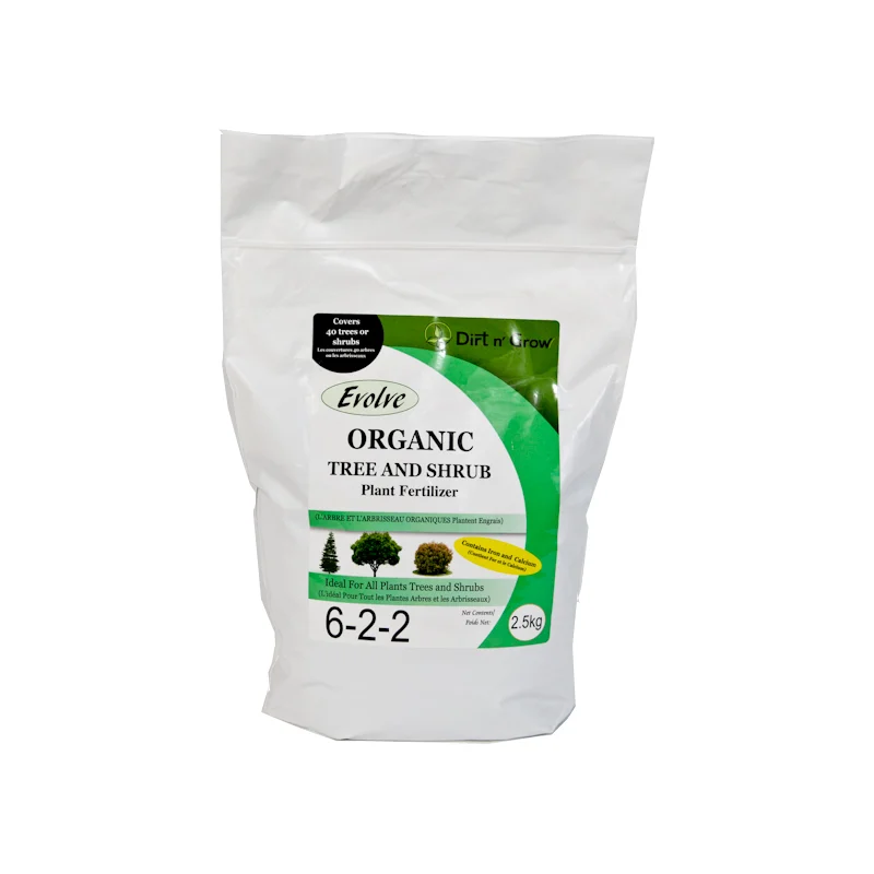 Evolve Organic Tree and Shrub fertilizer 6-2-2, 2.5kg